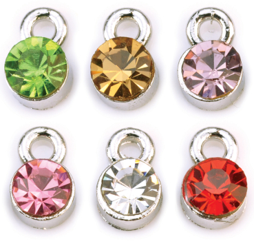 Piercing rund (mit Rand) verschiedene Farben #00531-50er