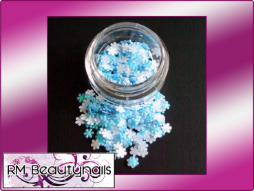 3D Flowers Mini Blau #00210-01