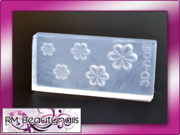 3D Acryl Schablone Blume Nail Art #00331-01