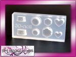 3D Acryl Schablone Herz und Formen Nail Art #00331-11