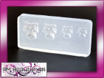 3D Acryl Schablone Hund Nail Art #00331-16