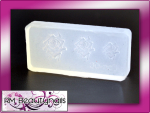 3D Acryl Schablone Rose Blume Nail Art #00331-19