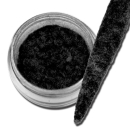 VELVET PL�SCH / PUSCHEL LOOK Powder Schwarz #00598-13