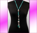 Halskette Bettelkette Modeschmuck T�rkis Charm #017