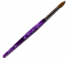 Acryl Pinsel Lila "Echthaar" marmorieter Griff  Nr. 10 #00584
