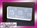 3D Acryl Schablone Kleeblatt Nail Art #00331-02