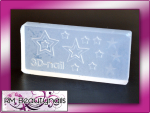 3D Acryl Schablone Sterne Nail Art #00331-18
