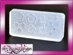 3D Acryl Schablone Blume Nail Art #00331-23