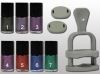 Magnet Nagellack 10ml + Magnet Streifen o. Stern + Halterung #00506