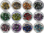 Strasssteine Rechteck in verschiedene Farben Nailart #00573