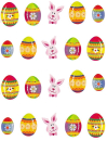 One Stroke Sticker Ostern Nailart Neu #00332/BLE403