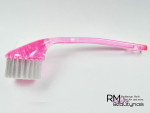Staubb�rste Staubpinsel Rosa / Pink m. langem Stiel #00591
